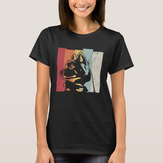 Alaskan Malamute Retro T-shirt (Voorkant)