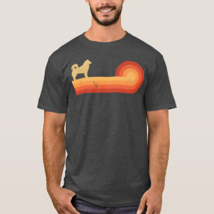 Alaskan Malamute Retro Vintage Zonsondergang 60s 7 T-shirt