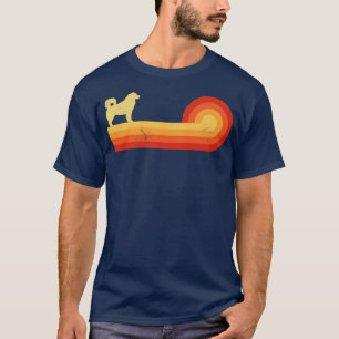 Alaskan Malamute Retro  Zonnetijd 60-70 voor T-shirt