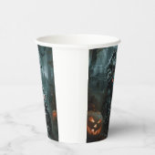 Alaskan Malamute Riding Motorcycle Halloween Eng Papieren Bekers (Rechts)