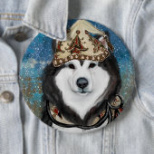 Alaskan Malamute                Ronde Button 6,0 Cm (In situ)