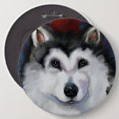 ALASKAN MALAMUTE RONDE BUTTON 6,0 CM (Voorkant /achterkant)