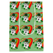 Alaskan Malamute Saint Patricks Day Medium Cadeauzakje (Achterkant)