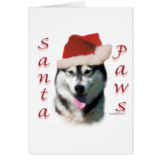 Alaskan Malamute Santa Paws (Voorkant)