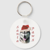 Alaskan Malamute Santa Paws Sleutelhanger (Achterkant)