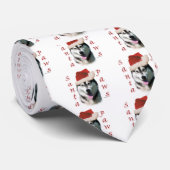 Alaskan Malamute Santa Paws Stropdas (Opgerold)