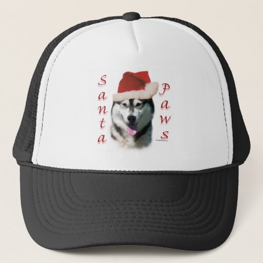 Alaskan Malamute Santa Paws Trucker Pet (Voorkant)