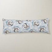 Alaskan Malamute Schilderij Mal Sled Dog Art Lichaamskussen (Achterkant)