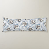 Alaskan Malamute Schilderij Mal Sled Dog Art Lichaamskussen (Voorkant)