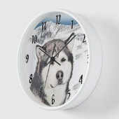 Alaskan Malamute Schilderij - Mooie Originele Hond (Hoek)