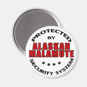 Alaskan Malamute Security Magneet (Voorkant / Achterkant)