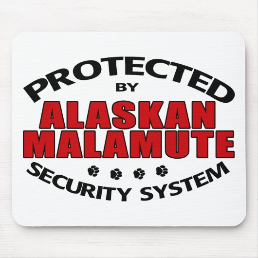 Alaskan Malamute Security Muismat (Voorkant)