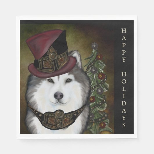 Alaskan Malamute Servet (Voorkant)