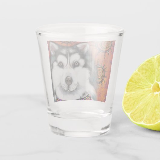 ALASKAN MALAMUTE SHOT GLAS (Achterkant)