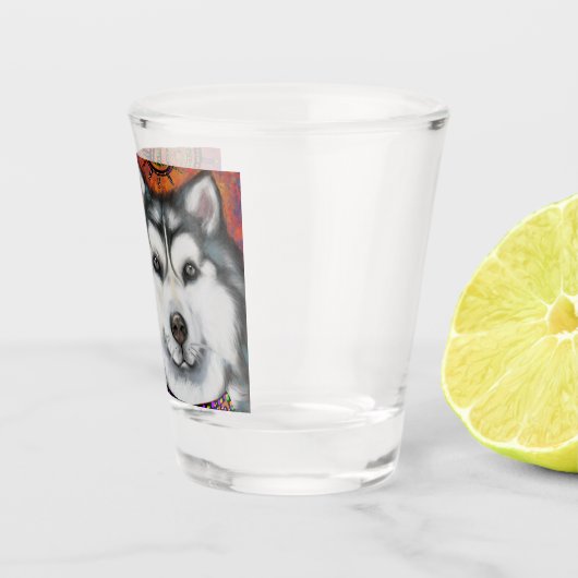 ALASKAN MALAMUTE SHOT GLAS (Rechts)