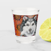 ALASKAN MALAMUTE SHOT GLAS (Voorkant)