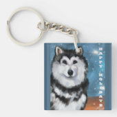 Alaskan Malamute Sleutelhanger (voorkant)