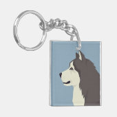 Alaskan Malamute Sleutelhanger (Voorkant Links)
