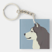 Alaskan Malamute Sleutelhanger (Voorkant)