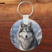 Alaskan Malamute Sleutelhanger (Voorkant)