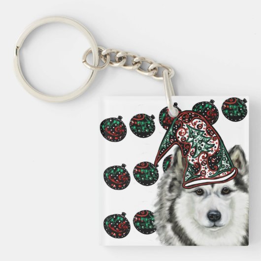 Alaskan Malamute Sleutelhanger (voorkant)