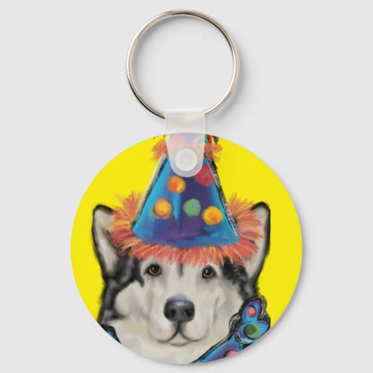 Alaskan Malamute Sleutelhanger (Voorkant)