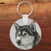 Alaskan Malamute Sleutelhanger (Voorkant)