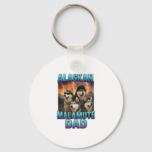 Alaskan Malamute Sleutelhanger (Voorkant)
