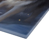 Alaskan Malamute Snowy Sleigh Ride Kerstmis Snijplank (Hoek)