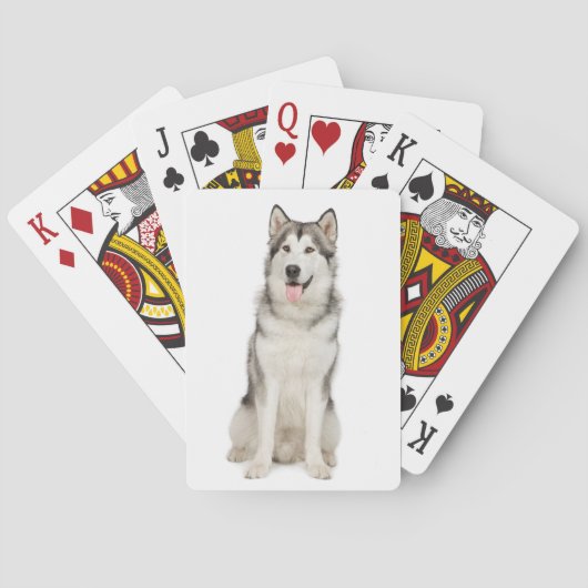 Alaskan Malamute-speelkaarten Speelkaarten (Achterkant)