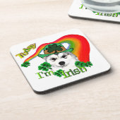 Alaskan Malamute St. Patrick's Day Drankjes Onderzetter (Linkerzijde)