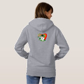 Alaskan Malamute St Patricks Day Hoodie (Achterkant volledig)