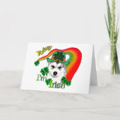 Alaskan Malamute St. Patrick's Day Kaart (Voorkant)