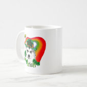 Alaskan Malamute St. Patrick's Day Koffiemok (Voorkant links)