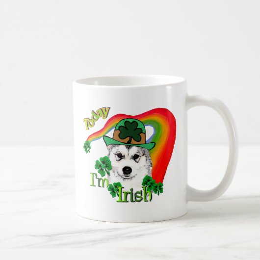 Alaskan Malamute St. Patrick's Day Koffiemok (Rechts)