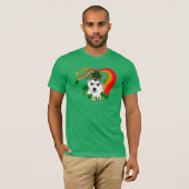 Alaskan Malamute St. Patrick's Day T-shirt (Voorkant volledig)