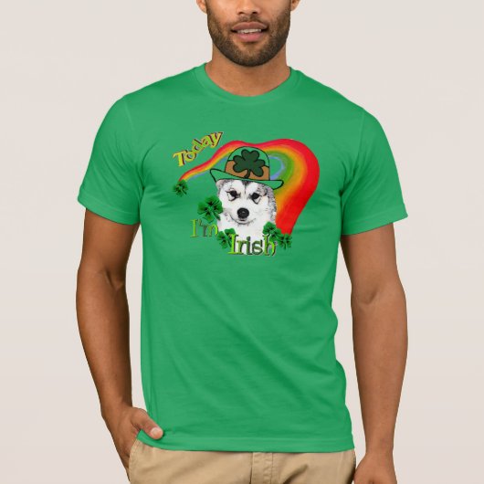 Alaskan Malamute St. Patrick's Day T-shirt (Voorkant)