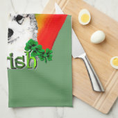 Alaskan Malamute St. Patrick's Day Theedoek (Quarter Fold)