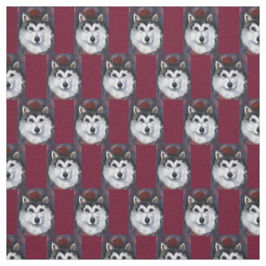 Alaskan Malamute Stof (Swatch)