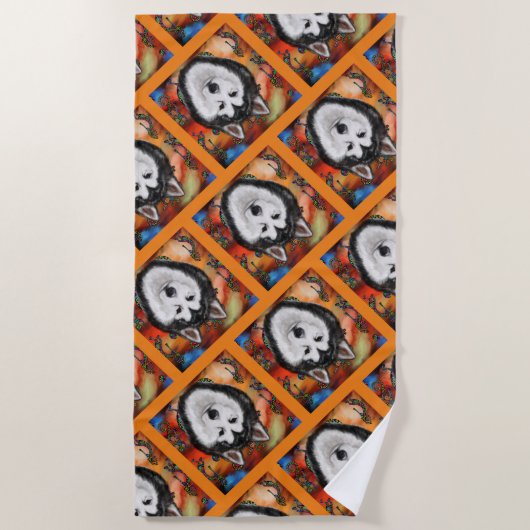 ALASKAN MALAMUTE STRANDLAKEN (Voorkant)