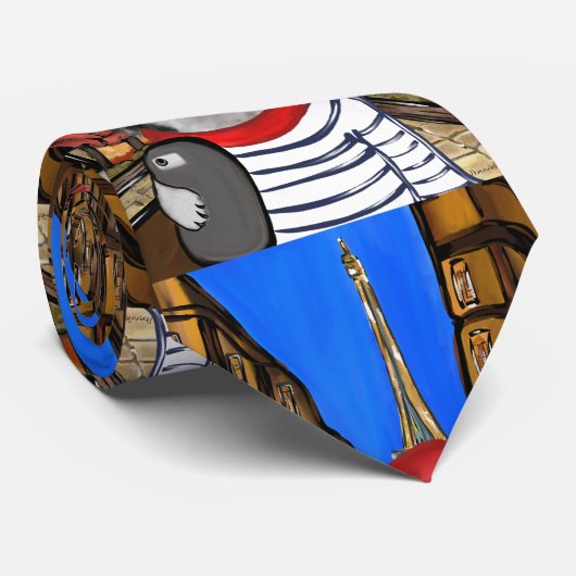 Alaskan Malamute Stropdas (Opgerold)