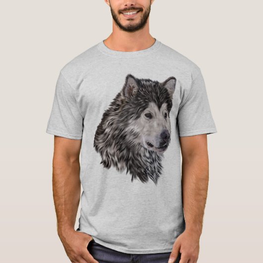 Alaskan Malamute T-shirt (Voorkant)