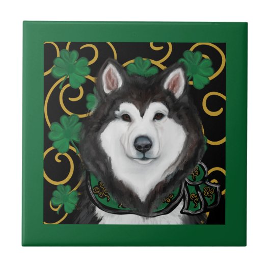 Alaskan Malamute Tegeltje (Voorkant)