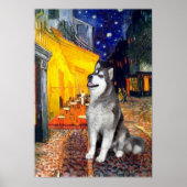 Alaskan Malamute - Terrace Cafe Poster (Voorkant)