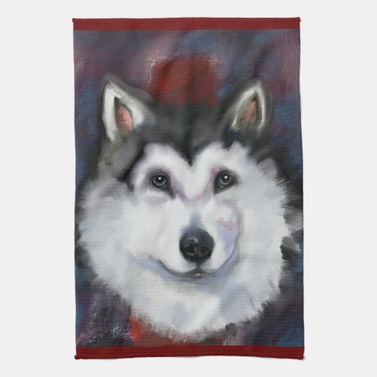 ALASKAN MALAMUTE THEEDOEK (Verticaal)