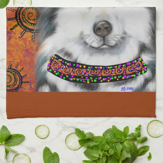 ALASKAN MALAMUTE THEEDOEK (Gevouwen)