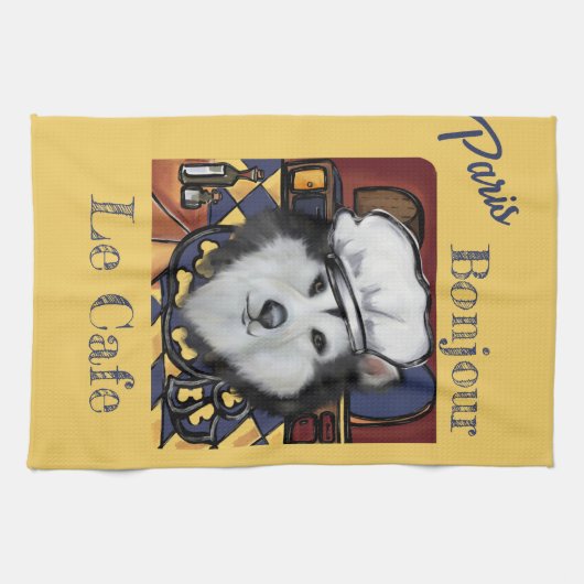 Alaskan Malamute Theedoek (Horizontaal)