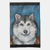 Alaskan Malamute Theedoek (Verticaal)