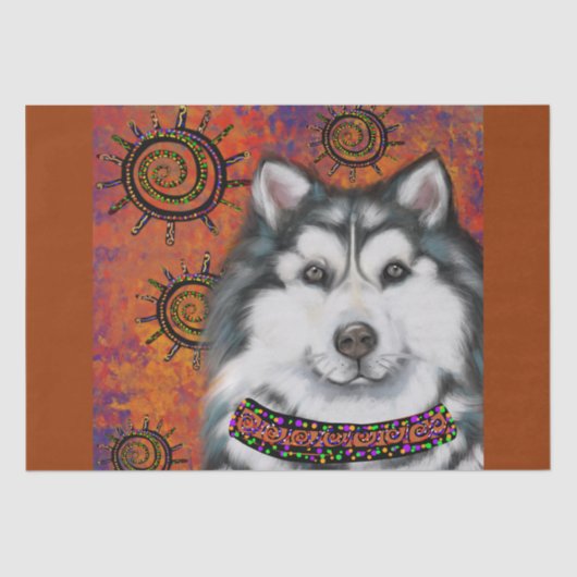 ALASKAN MALAMUTE TISSUEPAPIER (Voorkant)