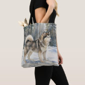 Alaskan Malamute Tote Bag (Dichtbij)